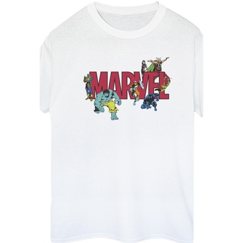 Vêtements Femme T-shirts manches longues Marvel Comics Characters Blanc