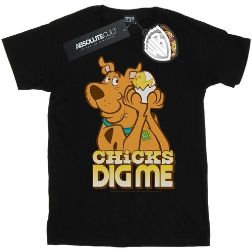 Vêtements Fille T-shirts manches longues Scooby Doo Chicks Dig Me Noir