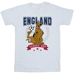 Vêtements Fille T-shirts manches longues Scooby Doo England Football Blanc