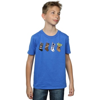 Vêtements Garçon T-shirts manches courtes Disney Christmas Stockings Bleu