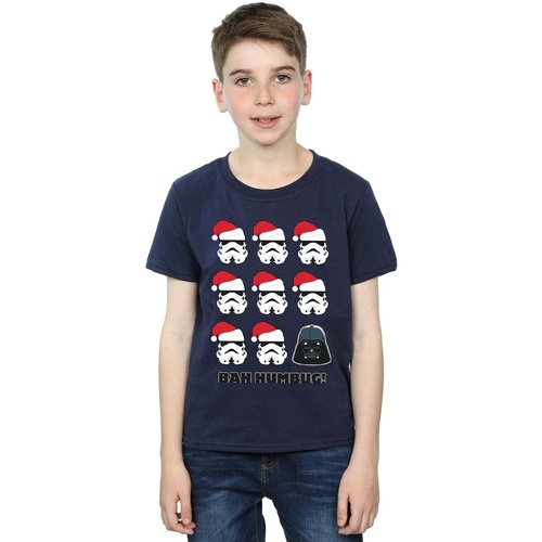 Vêtements Garçon T-shirts manches courtes Disney Christmas Humbug Bleu