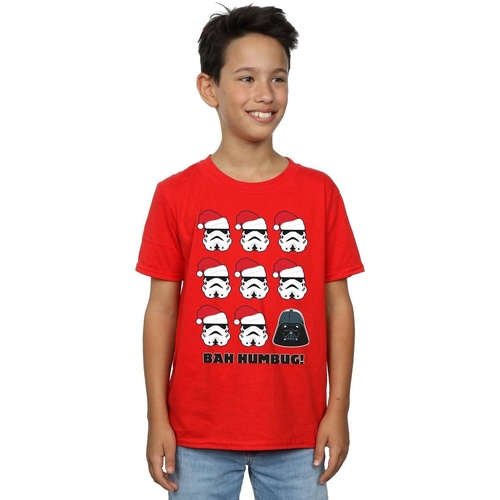 Vêtements Garçon T-shirts manches courtes Disney Christmas Humbug Rouge
