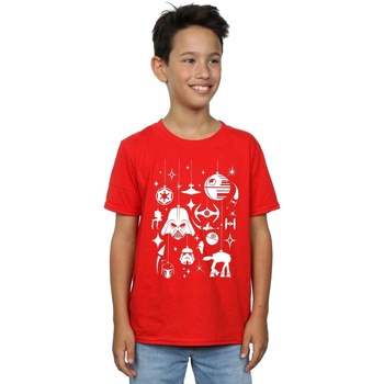 Vêtements Garçon T-shirts manches courtes Disney Christmas Decorations Rouge