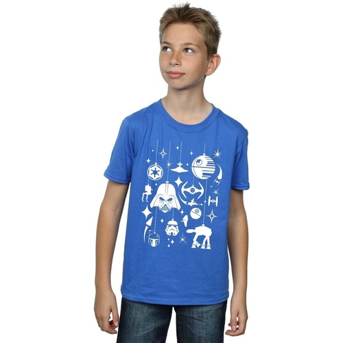 Vêtements Garçon T-shirts manches courtes Disney Christmas Decorations Bleu
