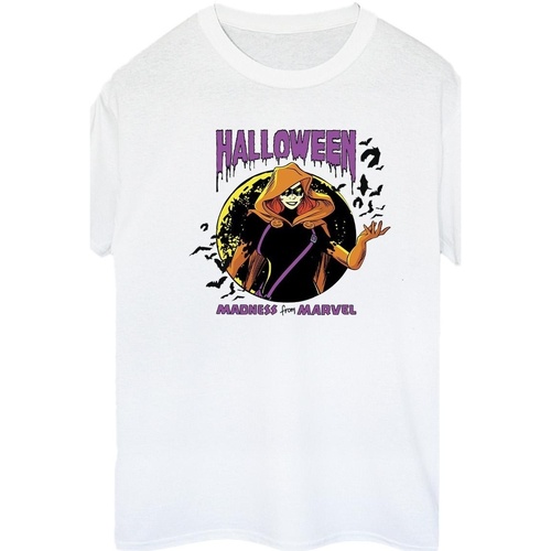 Vêtements Femme T-shirts Manuel manches longues Marvel Black Widow Halloween Blanc