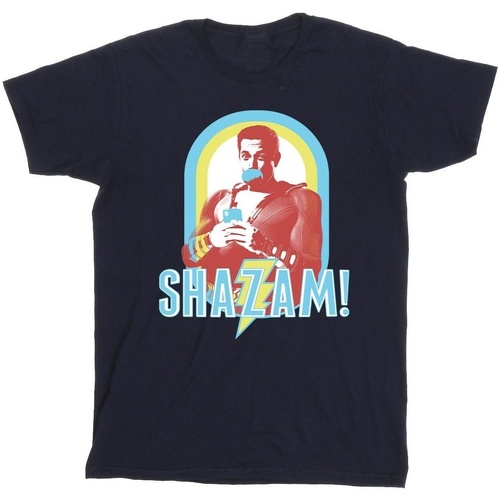 Vêtements Fille T-shirts manches longues Dc Comics Shazam Buble Gum Frame Bleu