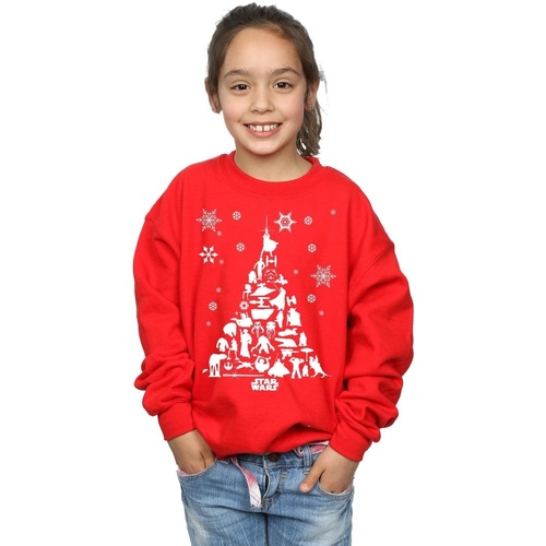 Vêtements Fille Sweats Disney Christmas Tree Rouge