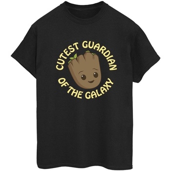 Vêtements Femme T-shirts manches longues Marvel I Am Groot Cutest Guardian Noir