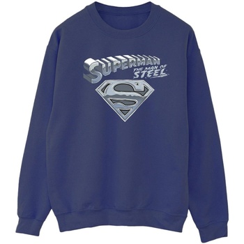 Vêtements Femme Sweats Dc Comics Superman The Man Of Steel Bleu