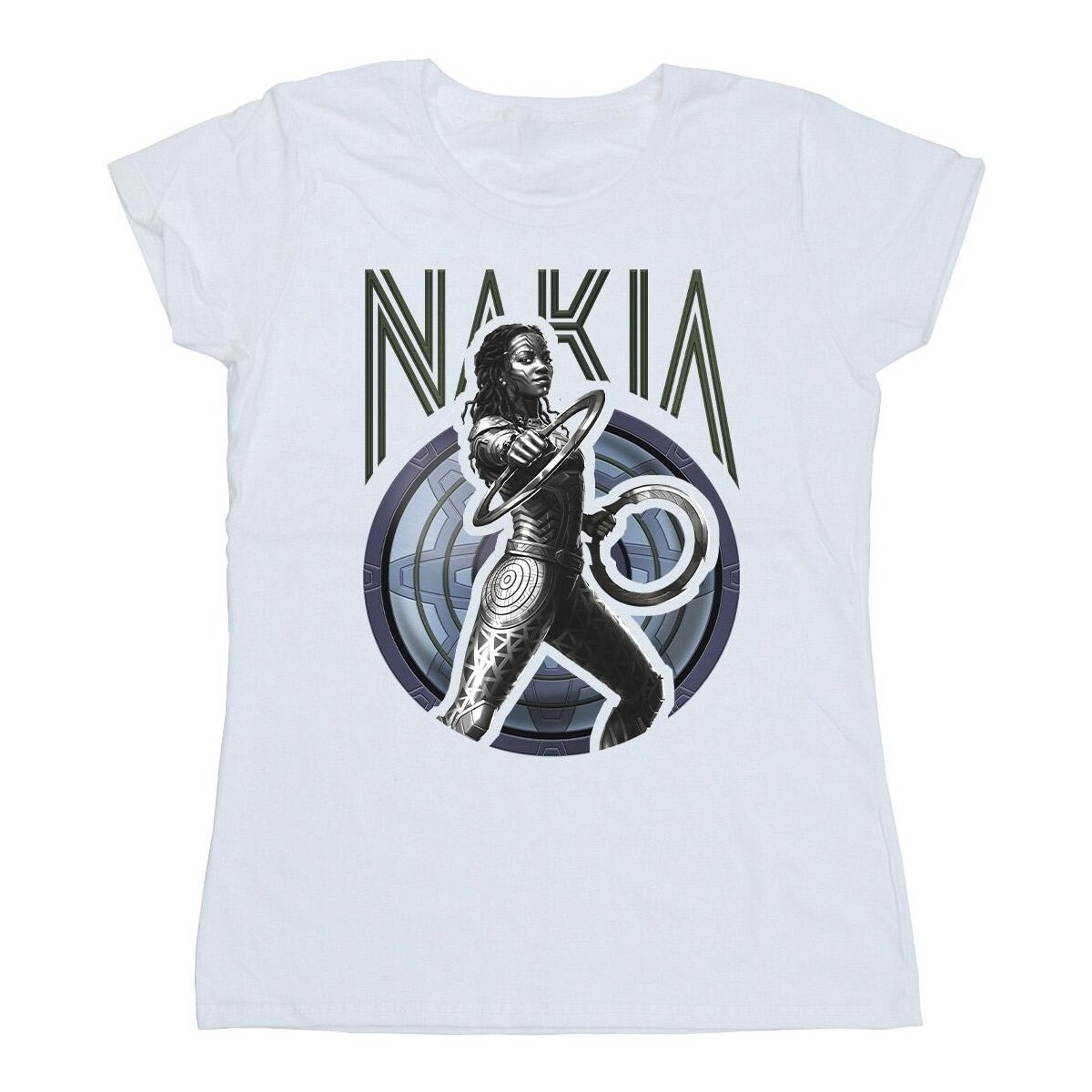 Vêtements Femme T-shirts manches longues Marvel Wakanda Forever Nakia Shield Blanc