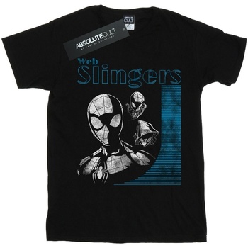Vêtements Fille T-shirts manches longues Marvel Spider-Man Web Slingers Noir