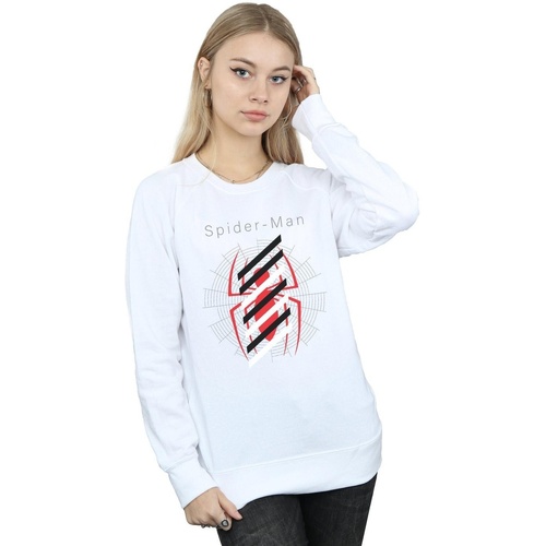 Vêtements Femme Sweats Marvel Spider-Man Logo Stripes Blanc