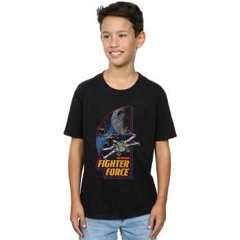 Vêtements Garçon T-shirts manches courtes Disney Fighter Force Noir