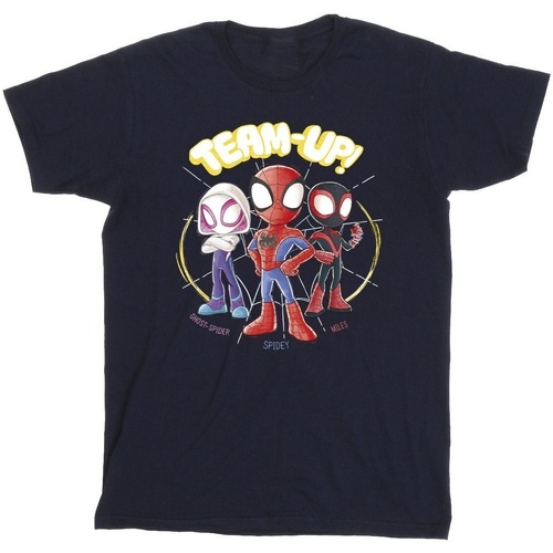 Vêtements Fille T-shirts manches longues Marvel Spidey And His Amazing Friends Sketch Bleu