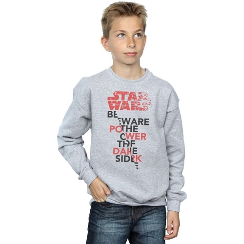 Vêtements Garçon Sweats Disney The Last Jedi Power Of The Dark Side Gris