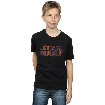 Vêtements Garçon T-shirts manches courtes Disney Chewbacca Logo Noir