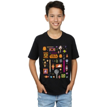 Vêtements Garçon T-shirts manches courtes Disney Halloween Treats Noir