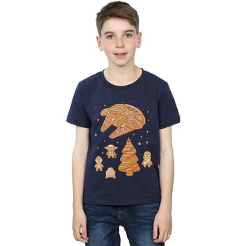 Vêtements Garçon T-shirts manches courtes Disney Gingerbread Rebels Bleu