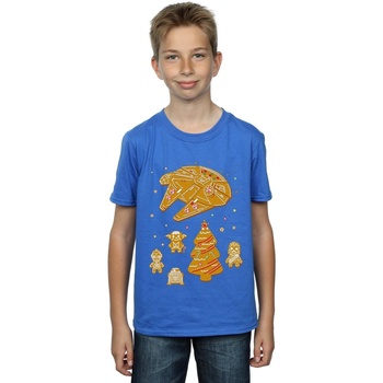 Vêtements Garçon T-shirts manches courtes Disney Gingerbread Rebels Bleu