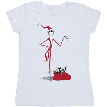 Vêtements Femme T-shirts manches longues Nightmare Before Christmas  Blanc