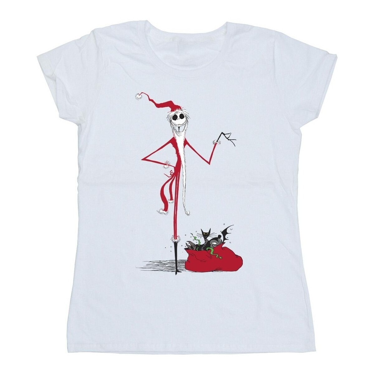 Vêtements Femme T-shirts manches longues Nightmare Before Christmas Christmas Presents Blanc