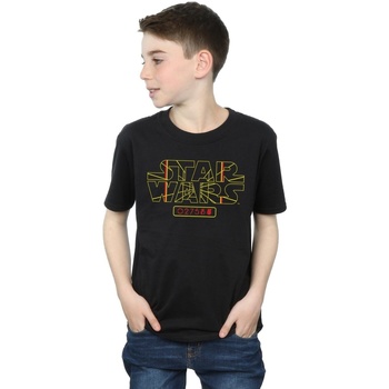 Vêtements Garçon T-shirts manches courtes Disney Target Logo Noir