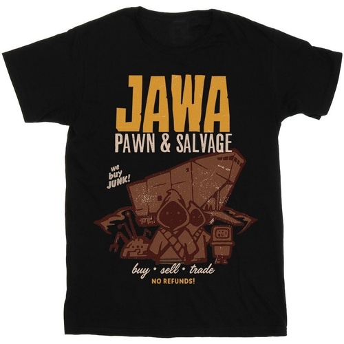 Vêtements Garçon T-shirts manches courtes Disney Jawa Pawn And Salvage Noir