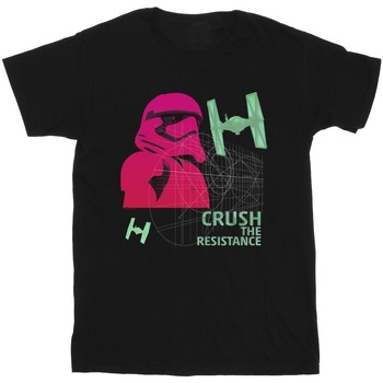 Vêtements Garçon T-shirts manches courtes Disney First Order Stormtrooper Neon Noir