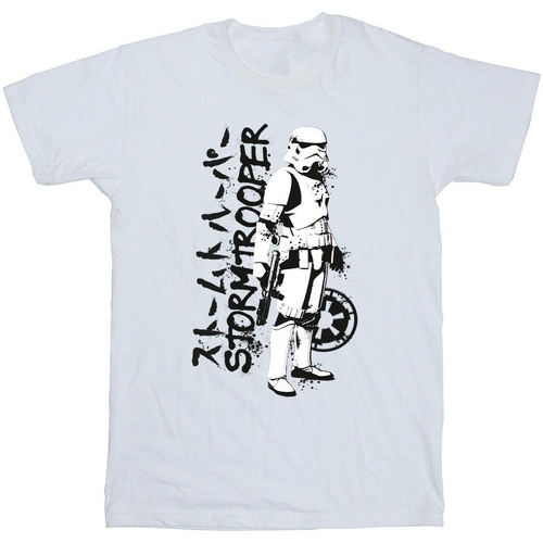 Vêtements Garçon T-shirts manches courtes Disney Japanese Stormtrooper Blanc
