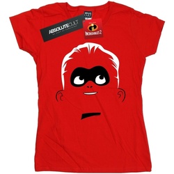 Vêtements Femme T-shirts manches longues Disney Incredibles 2 Dash Face Rouge