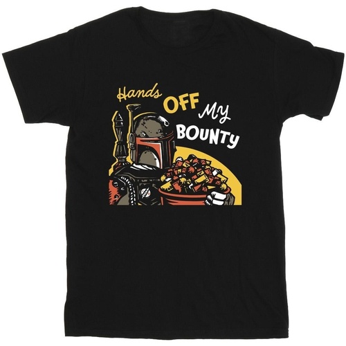 Vêtements Garçon T-shirts manches courtes Disney Boba Fett Hands Off My Bounty Noir