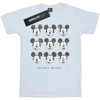 Vêtements Femme T-shirts manches longues Disney Mickey Mouse Wink And Smile Blanc