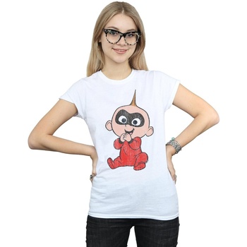 Vêtements Femme T-shirts manches longues Disney Incredibles 2 Jack Jack Blanc