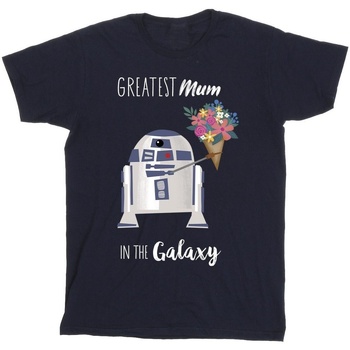 Vêtements Garçon T-shirts manches courtes Disney R2D2 Greatest Mum Bleu