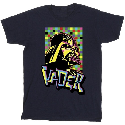 Vêtements Garçon T-shirts manches courtes Disney Vader Graffiti Pop Art Bleu