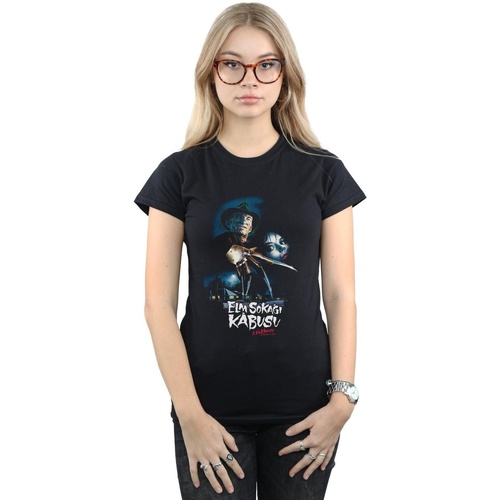 Vêtements Femme T-shirts manches longues A Nightmare On Elm Street Turkish Movie Poster Noir