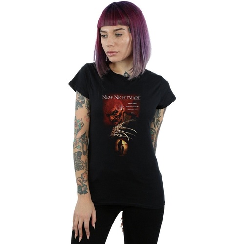 Vêtements Femme T-shirts manches longues A Nightmare On Elm Street New Nightmare Noir