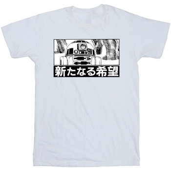 Vêtements Garçon T-shirts manches courtes Disney R2D2 Japanese Blanc