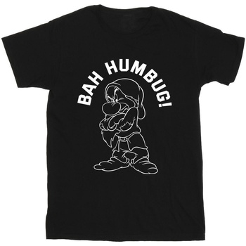 Vêtements Garçon T-shirts manches courtes Disney Snow White Grumpy Humbug Noir