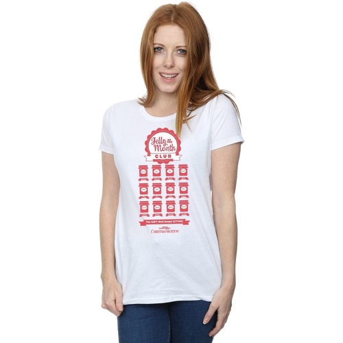 Vêtements Femme T-shirts manches longues National Lampoon´s Christmas Va Jelly Club Blanc
