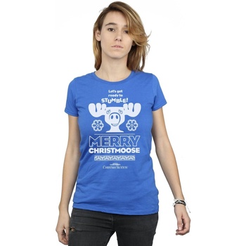 Vêtements Femme T-shirts manches longues National Lampoon´s Christmas Va  Bleu