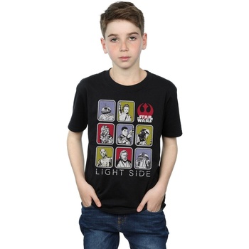 Vêtements Garçon T-shirts manches courtes Disney The Last Jedi Multi Character Noir