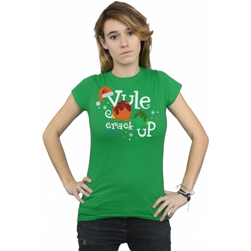 Vêtements Femme T-shirts manches longues National Lampoon´s Christmas Va Yule Crack Up Vert