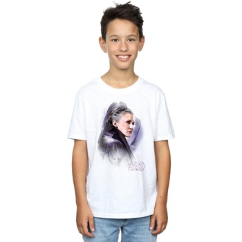 Vêtements Garçon T-shirts manches courtes Disney The Last Jedi Leia Brushed Blanc