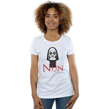 Vêtements Femme T-shirts manches longues The Nun Chibi Scare Blanc