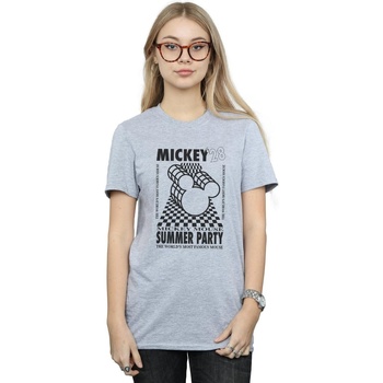 Vêtements Femme T-shirts manches longues Disney Mickey Mouse Summer Party Gris