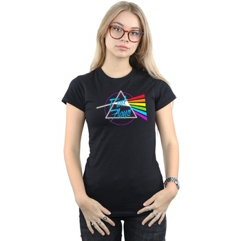 Vêtements Femme T-shirts manches longues Pink Floyd Neon Darkside Noir