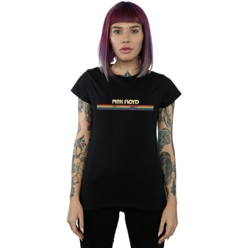 Vêtements Femme T-shirts manches longues Pink Floyd Prism Retro Stripes Noir