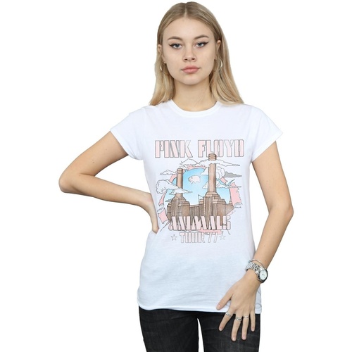 Vêtements Femme T-shirts manches longues Pink Floyd Animal Factory Blanc