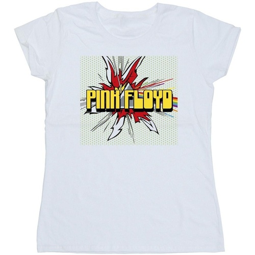 Vêtements Femme T-shirts manches longues Pink Floyd Pop Art Blanc